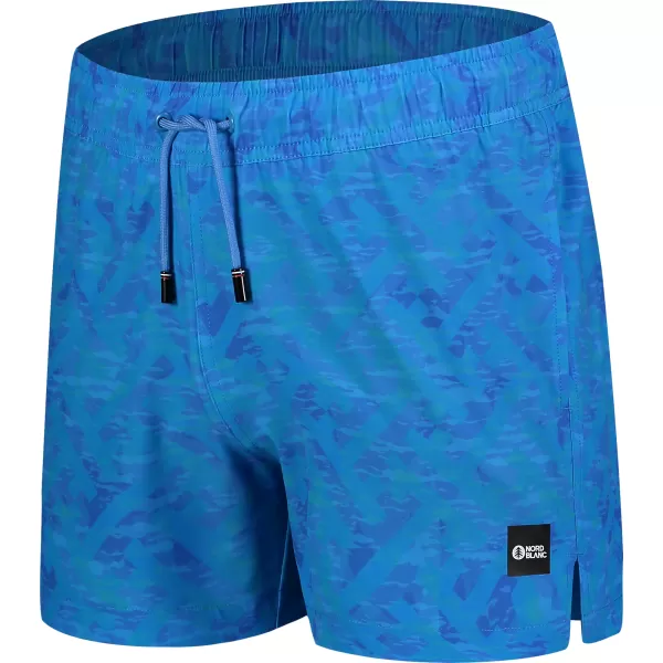  Pantaloni scurți de înot pentru bărbați NORDBLANC RAINFOREST NBSPM8019 ALBASTRU 