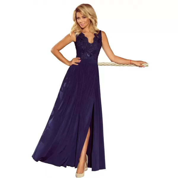  Rochie NUMOCO LEA 215-2 ALBASTRU 