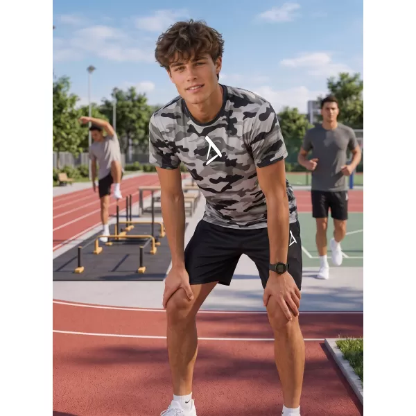  Tricou funcțional premium pentru bărbați ALTISPORT VOJ/ALM038TR01 GRI 