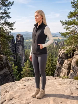 Vesta softshell dama ALTISPORT NoPrint NP/ALW7211NJ NEGRU/NEGRU