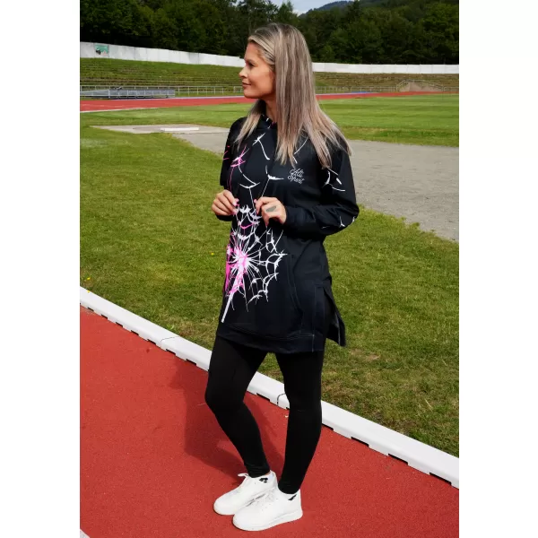  Hanorac funcțional premium pentru femei ALTISPORT VOJ/ALW035MI03 NEGRU ROZ 