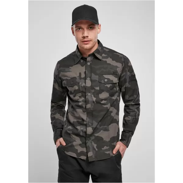  Cămaşă BRANDIT SLIM WORKER BD4005 DARKCAMO 