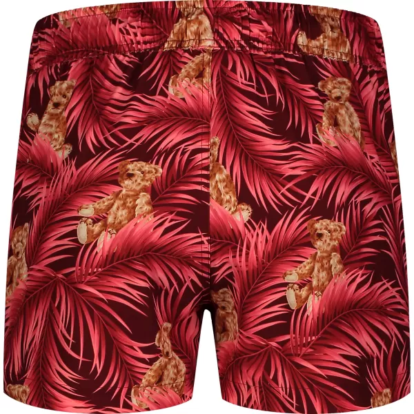  Pantaloni scurți de înot pentru bărbați NORDBLANC RAINFOREST NBSPM8019 ROŞU 