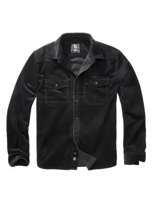 Cămaşă BRANDIT CORDUROY CLASSIC BD4035 NEGRU