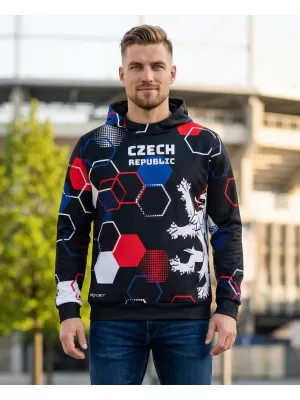 Hanorac funcțional premium pentru bărbați ALTISPORT VOJ/ALM036MI01 HEXA BLACK