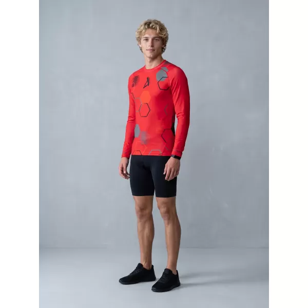  Tricou de compresie funcțional premium pentru bărbați ALTISPORT VOJ/ALM037TR03 ROȘU 