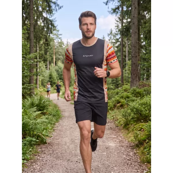  Tricou funcțional premium pentru bărbați ALTISPORT VOJ/ALM043TR01 NEGRU MARO 