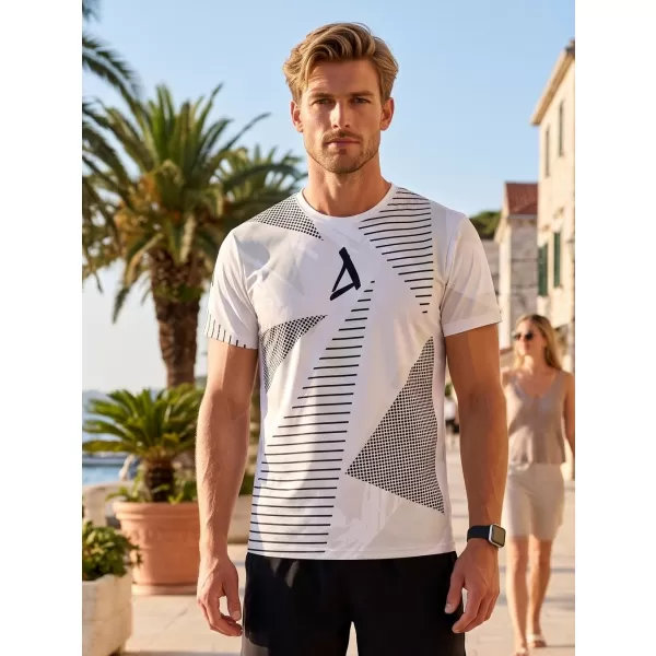  Tricou funcțional premium pentru bărbați ALTISPORT VOJ/ALM044TR01 ALB 