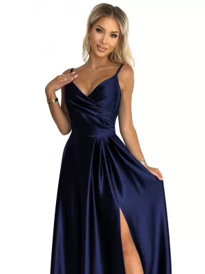Rochie NUMOCO CHIARA 299-12 ALBASTRU