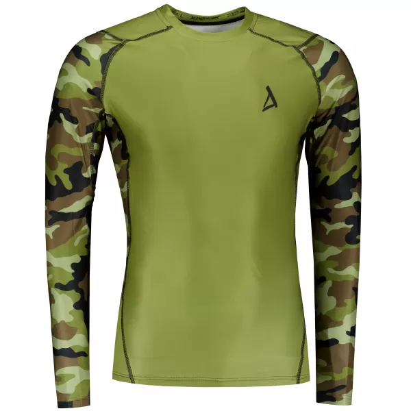  Compresia funcțională a bărbaților T -thirt premium ALTISPORT VOJ/ALM038TR03 GREEN/KAKI 