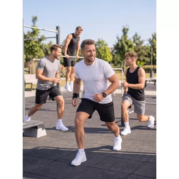  Tricou funcțional pentru bărbați ALTISPORT NoPrint NP/ALM421 ALB 