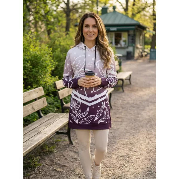  Hanorac funcțional premium pentru femei ALTISPORT VOJ/ALW045MI03 VIOLET/ALB 