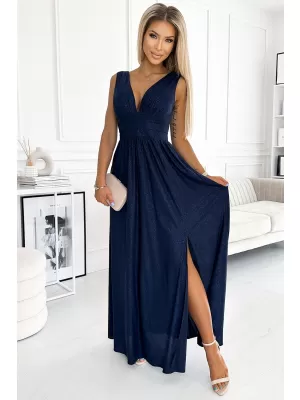 Rochie NUMOCO SUSAN 490-1 ALBASTRU