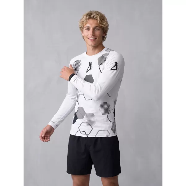  Tricou de compresie funcțional premium pentru bărbați ALTISPORT VOJ/ALM037TR03 ALB 