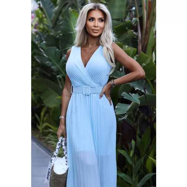  Rochie NUMOCO 546-2 ALBASTRU 