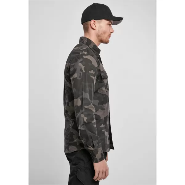 Cămaşă BRANDIT SLIM WORKER BD4005 DARKCAMO 