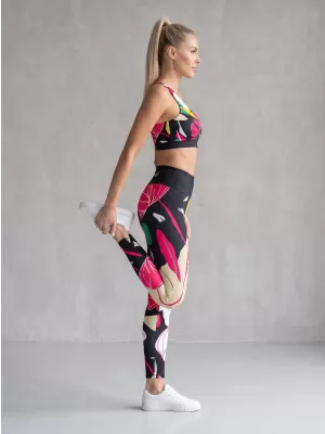 Jambiere funcționale lungi premium de damă ALTISPORT VOJ/ALW042LEG01 NEGRU