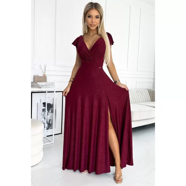  Rochie NUMOCO CRYSTAL 411-8 ROŞU 