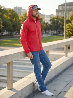 Jachetă pentru bărbați ALTISPORT NoPrint NP/ALM2311NJ LUMINA ROSIE