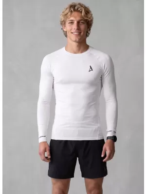 Tricou de compresie funcțional premium pentru bărbați ALTISPORT VOJ/ALM000TR03 ALB