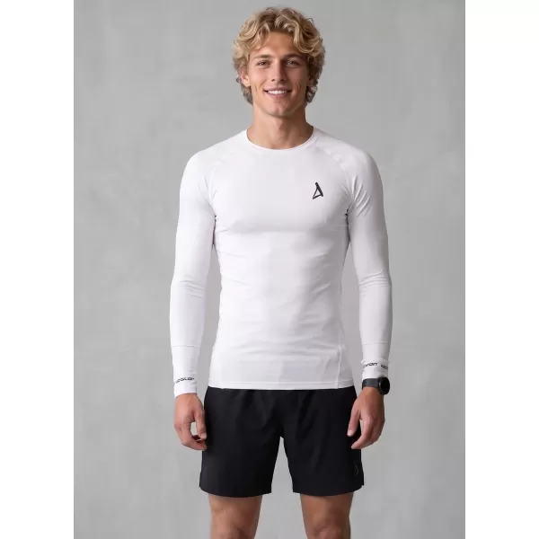  Tricou de compresie funcțional premium pentru bărbați ALTISPORT VOJ/ALM000TR03 ALB 