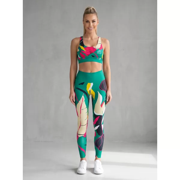 Jambiere funcționale lungi premium de damă ALTISPORT VOJ/ALW042LEG01 VERDE 