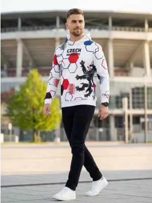 Hanorac funcțional premium pentru bărbați ALTISPORT VOJ/ALM036MI01 HEXA WHITE