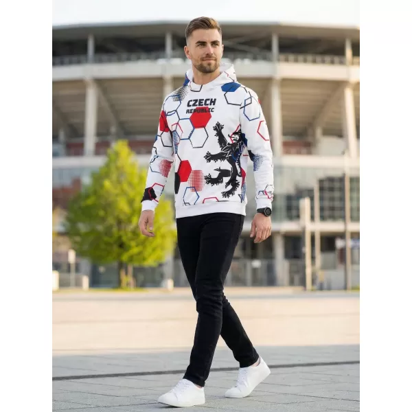  Hanorac funcțional premium pentru bărbați ALTISPORT VOJ/ALM036MI01 HEXA WHITE 