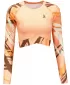 Crop top funcțional premium pentru femei, cu mâneci lungi ALTISPORT VOJ/ALW039TR04 PORTOCALE