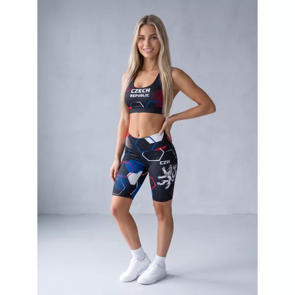  Jambiere funcționale premium pentru femei deasupra genunchiului ALTISPORT VOJ/ALW036LEG02 HEXA NEGRU 