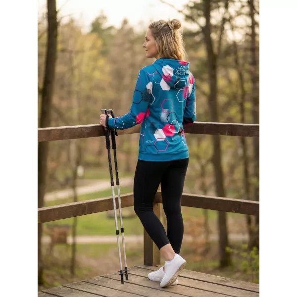  Hanorac funcțional premium pentru femei ALTISPORT VOJ/ALW037MI01 KEROSEN/ROZ 