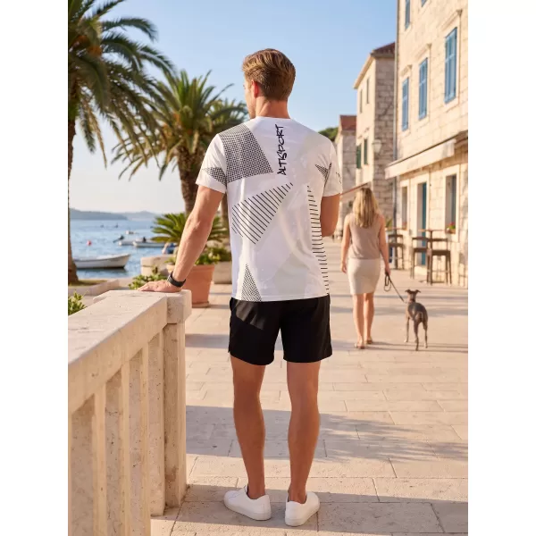  Tricou funcțional premium pentru bărbați ALTISPORT VOJ/ALM044TR01 ALB 