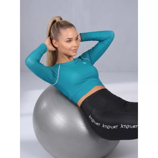  Crop top funcțional premium pentru femei, cu mâneci lungi ALTISPORT VOJ/ALW000TR04 KEROSENUL 