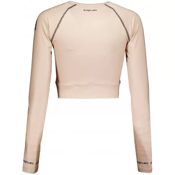  Crop top funcțional premium pentru femei, cu mâneci lungi ALTISPORT VOJ/ALW000TR04 MARO 
