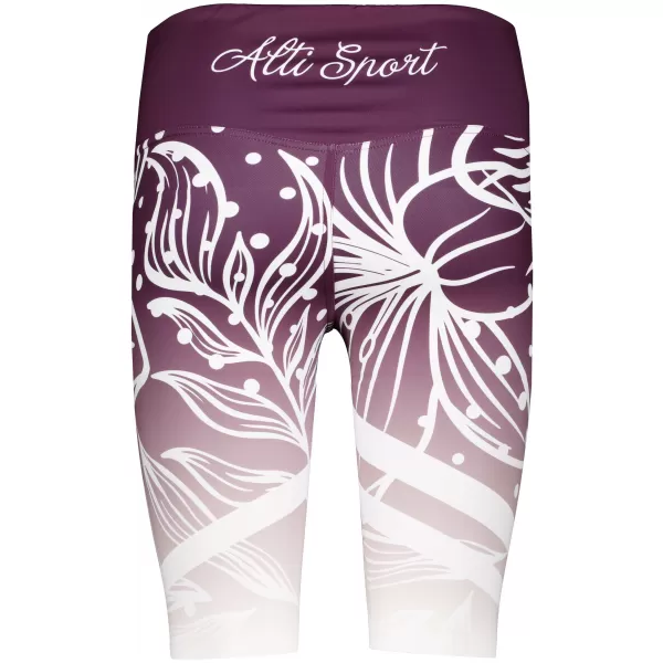  Jambiere funcționale premium pentru femei deasupra genunchiului ALTISPORT VOJ/ALW045LEG02 VIOLET/ALB 