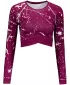 Crop top funcțional premium pentru femei, cu mâneci lungi ALTISPORT VOJ/ALW034TR04 FUCSIE