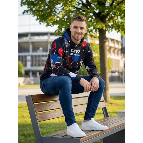  Hanorac funcțional premium pentru bărbați ALTISPORT VOJ/ALM036MI01 HEXA BLACK 