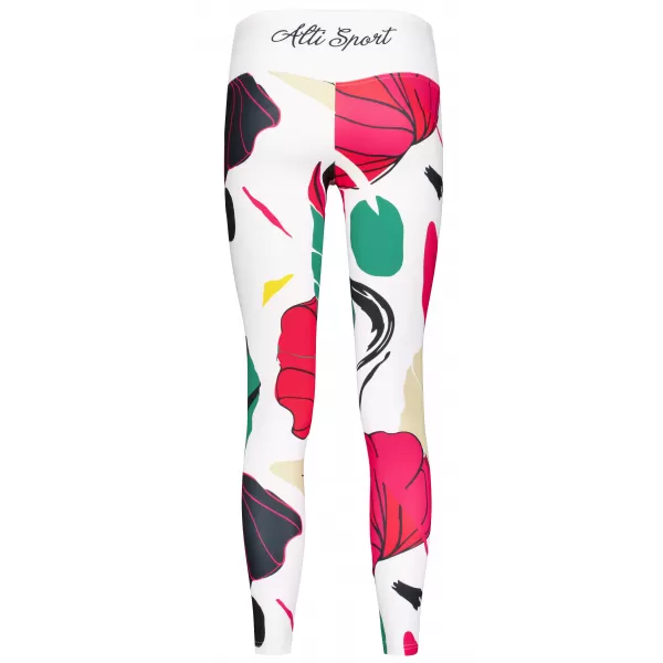  Jambiere funcționale lungi premium de damă ALTISPORT VOJ/ALW042LEG01 ALB 