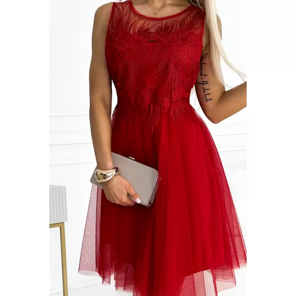  Rochie NUMOCO CATERINA 522-3 ROŞU 