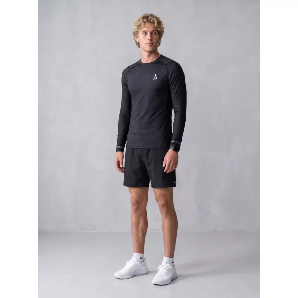  Tricou de compresie funcțional premium pentru bărbați ALTISPORT VOJ/ALM000TR03 NEGRU 