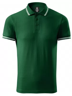 Tricou pentru bărbați cu guler ALTISPORT NoPrint NP/ALM912 VERDE INCHIS