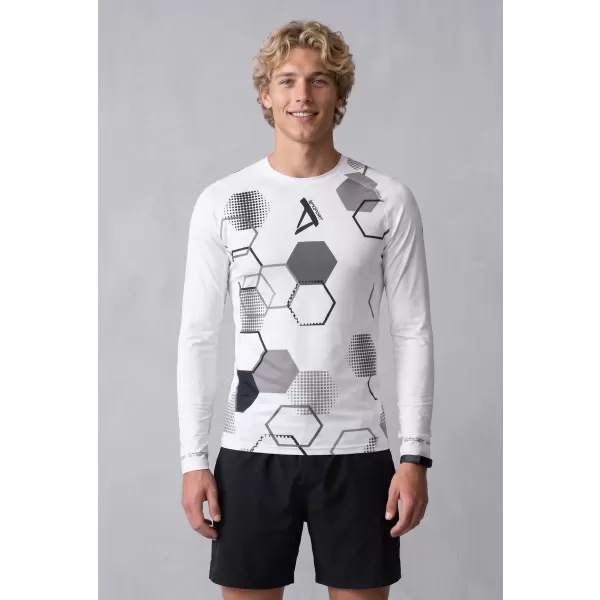  Tricou de compresie funcțional premium pentru bărbați ALTISPORT VOJ/ALM037TR03 ALB 