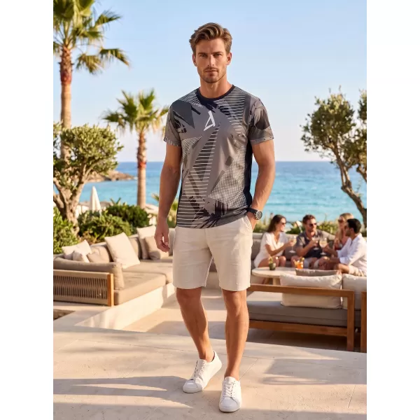  Tricou funcțional premium pentru bărbați ALTISPORT VOJ/ALM044TR01 ALB-NEGRU 