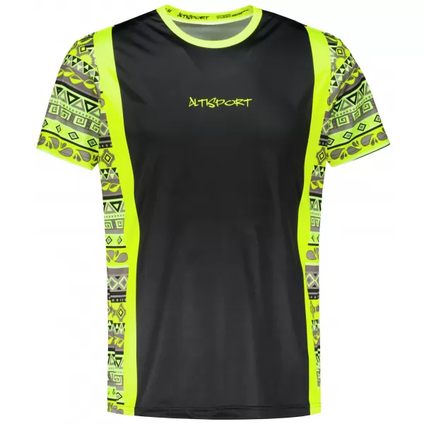  Tricou funcțional premium pentru bărbați ALTISPORT VOJ/ALM043TR01 GALBEN NEON 