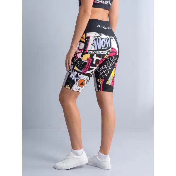  Jambiere funcționale premium pentru femei deasupra genunchiului ALTISPORT VOJ/ALW041LEG02 NEGRU 