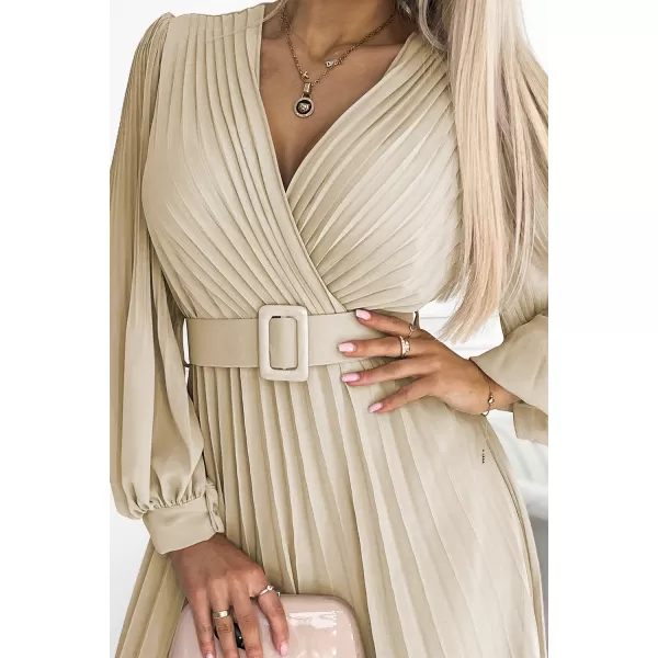  Rochie NUMOCO KLARA 414-8 BEJ 