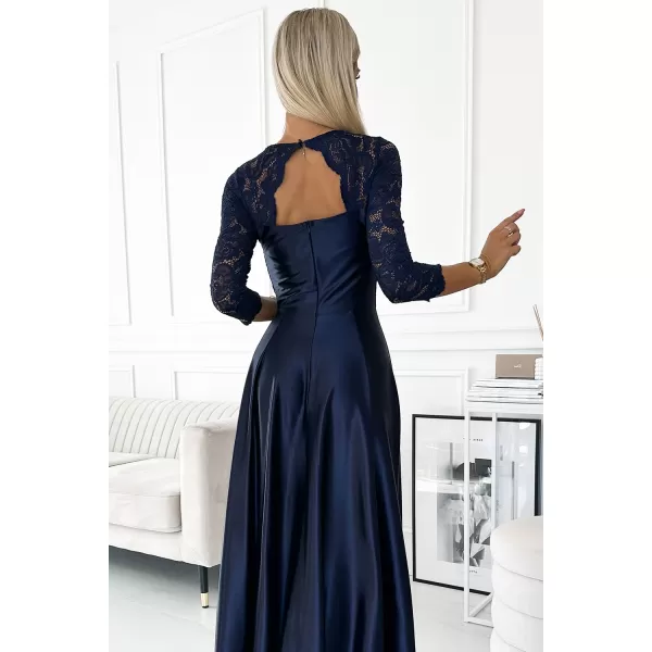  Rochie NUMOCO AMBER 309-7 ALBASTRU 