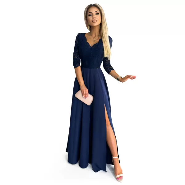  Rochie NUMOCO AMBER 309-6 ALBASTRU 