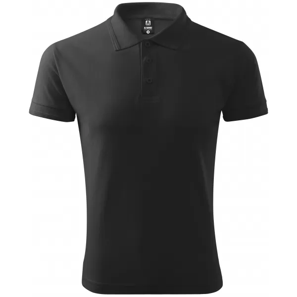  Tricou pentru bărbați cu guler ALTISPORT NoPrint NP/ALM302 EVIDENȚIERE ANTRACIT 