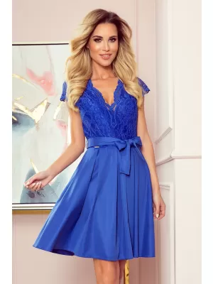Rochie NUMOCO ANNA 242-3 ALBASTRU